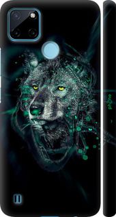 3D пластиковый матовый чехол Wolf для Realme C25Y - 6610m-2553 изображение 