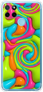 Силикон с усиленными углами чехол Y2K Jelly Dream для Realme C21Y - 6780sp-2472 изображение 