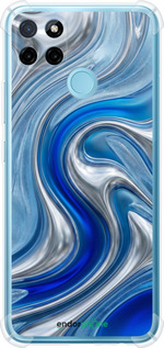 Силіконовий протиударний с посиленими кутами чехол Liquid Chrome для Realme C25Y - 6781sp-2553 изображение 