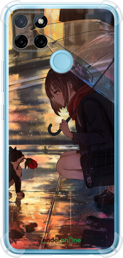Силіконовий протиударний с посиленими кутами чехол Anime для Realme C25Y - 6609sp-2553 изображение 