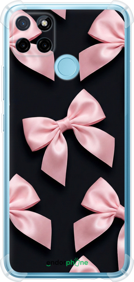 Силикон с усиленными углами чехол Coquette Ribbons Dark Coquette для Realme C21Y - 6767sp-2472 изображение 