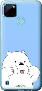 2D пластиковый чехол Милый мишка для Realme C25Y - 6357t-2553 изображение 