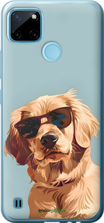 2D пластиковый чехол Пес в очках для Realme C25Y - 6381t-2553 изображение 