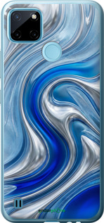 2D пластиковый чехол Liquid Chrome для Realme C25Y - 6781t-2553 изображение 
