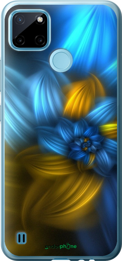 

2D пластиковий чохол "Візерунок 46" для Realme C21Y, Синій