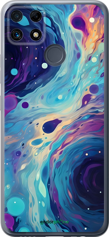 Силиконовый чехол Арт акварель для Realme C25s - 6329u-3679 изображение 