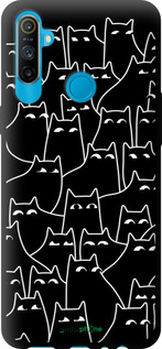 TPU чехол С изображением кошек для Realme C3 - 6470b-1889 изображение 