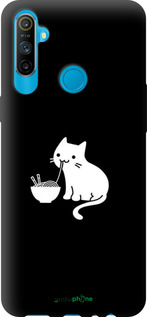TPU чехол Милий кіт на чорному фоні для Realme C3 - 6528b-1889 изображение 