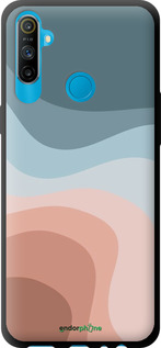 TPU чехол З синіми та рожевими хвилями в стилі ретро для Realme C3 - 6532b-1889 изображение 