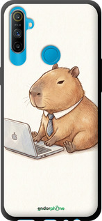 TPU чехол Funny Capybara CEO Working для Realme C3 - 6777b-1889 изображение 
