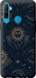 TPU чехол Celestial Harmony: Sun & Moon Gold Mystic Pattern для Realme C3 - 6778b-1889 изображение 