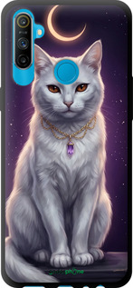 TPU чехол Mystic White Cat Gothic Dark Purple Gold для Realme C3 - 6805b-1889 изображение 