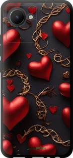 TPU чехол Сердечки для Realme C30 - 5831b-2700 изображение 