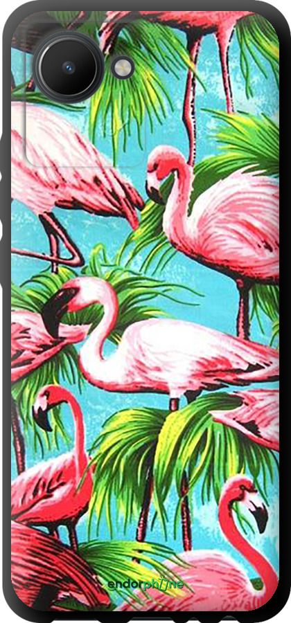 TPU чехол Tropical background для Realme C30 - 4016b-2700 изображение 