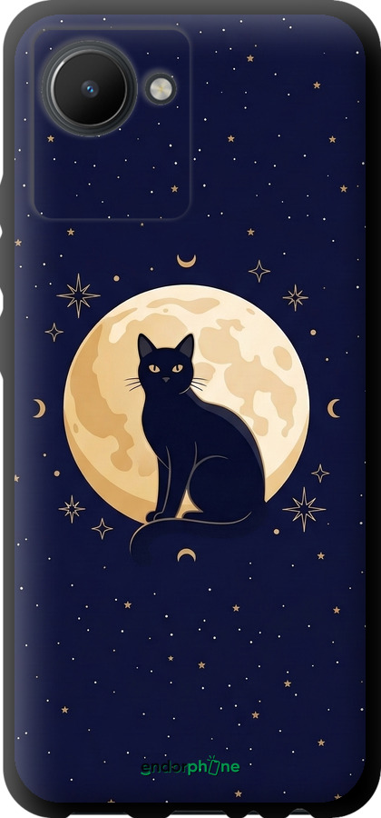 TPU чехол Cute Cat Celestial/Witchy для Realme C30 - 6787b-2700 изображение 