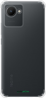 Силикон с усиленными углами чехол 'Прозрачный' для Realme C30 изображение 18