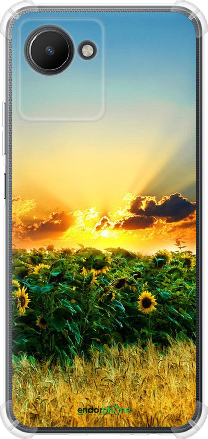 

Силіконовий протиударний с посиленими кутами чохол "Україна" для Realme C30