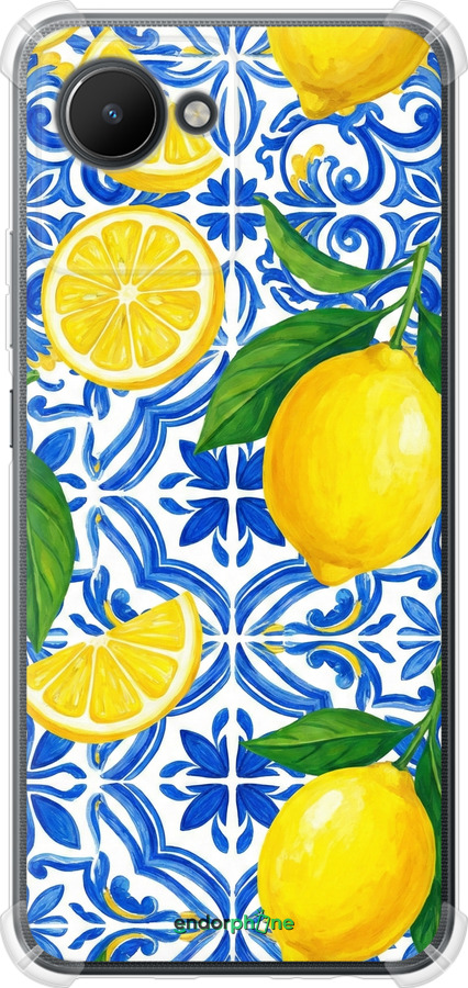 Силіконовий протиударний с посиленими кутами чехол Grocery Girl Italian Summer для Realme C30 - 6766sp-2700 изображение 