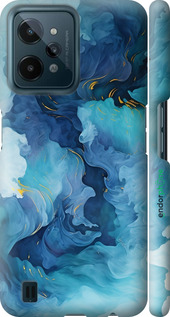 3D пластиковий матовий чехол Акварель для Realme C31 - 6320m-2593 изображение 