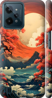 3D пластиковый матовый чехол Природа японии для Realme C31 - 6327m-2593 изображение 