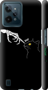 3D пластиковий матовий чехол Кішка для Realme C31 - 6505m-2593 изображение 