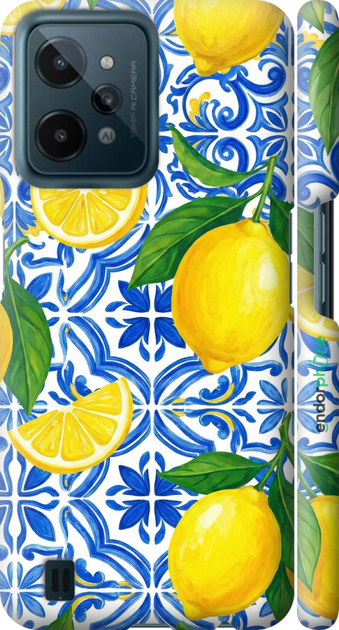 3D пластиковый матовый чехол Grocery Girl Italian Summer для Realme C31 - 6766m-2593 изображение 