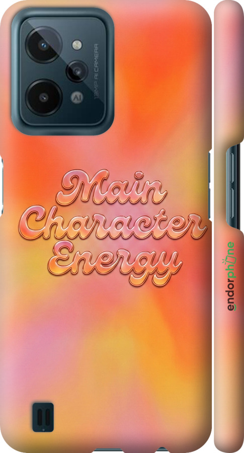 3D пластиковый матовый чехол Aura Gradient Main Character Energy Aesthetic Y2K для Realme C31 - 6783m-2593 изображение 
