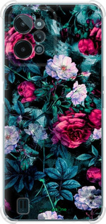 Силикон с усиленными углами чехол Сад и розы для Realme C31 - 6483sp-2593 изображение 