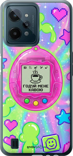 Силиконовый чехол Y2K Aesthetic Retro Pet: Годуй мене кавою для Realme C31 - 6784u-2593 изображение 
