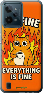 Силиконовый чехол Funny Cat для Realme C31 - 6786u-2593 изображение 