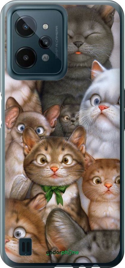 

Силіконовий чохол "Коти" для Realme C31