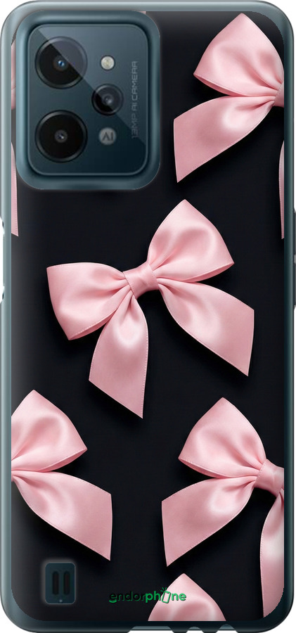 Силіконовий чехол Coquette Ribbons Dark Coquette для Realme C31 - 6767u-2593 изображение 
