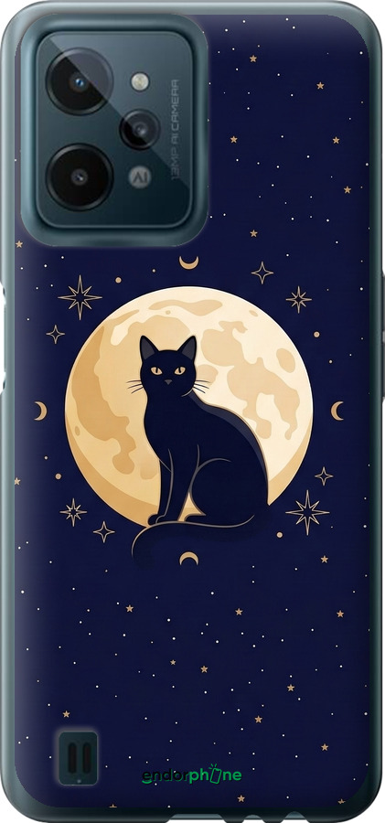 Силиконовый чехол Cute Cat Celestial/Witchy для Realme C31 - 6787u-2593 изображение 