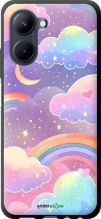 TPU чехол Хмари та веселка для Realme C33 - 6312b-2870 изображение 
