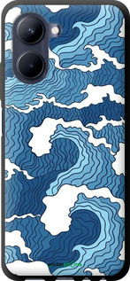 TPU чехол Абстрактный рисунок морских волн для Realme C33 - 6538b-2870 изображение 