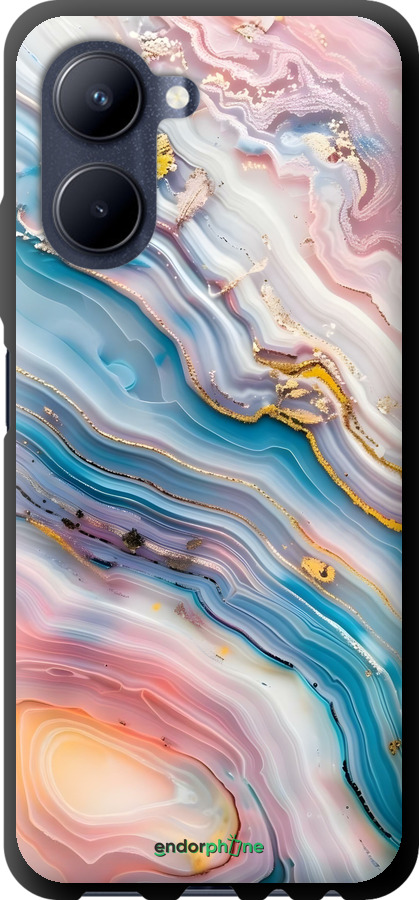 TPU чехол Мрамор красивый для Realme C33 - 6376b-2870 изображение 