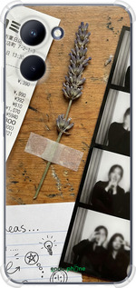 Силикон с усиленными углами чехол Aesthetic Scrapbook Collage для Realme C33 - 6773sp-2870 изображение 