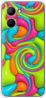 Силикон с усиленными углами чехол Y2K Jelly Dream для Realme C33 - 6780sp-2870 изображение 