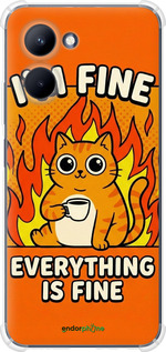 Силикон с усиленными углами чехол Funny Cat для Realme C33 - 6786sp-2870 изображение 