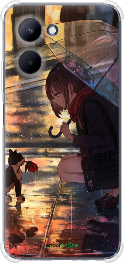 Силикон с усиленными углами чехол Anime для Realme C33 - 6609sp-2870 изображение 