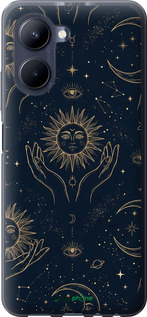 Силиконовый чехол 'Celestial Harmony: Sun & Moon Gold Mystic Pattern' для Realme C33 изображение 7