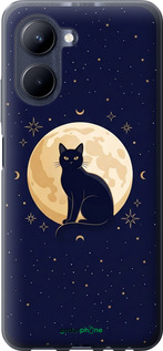 Силиконовый чехол 'Cute Cat Celestial/Witchy' для Realme C33 изображение 3