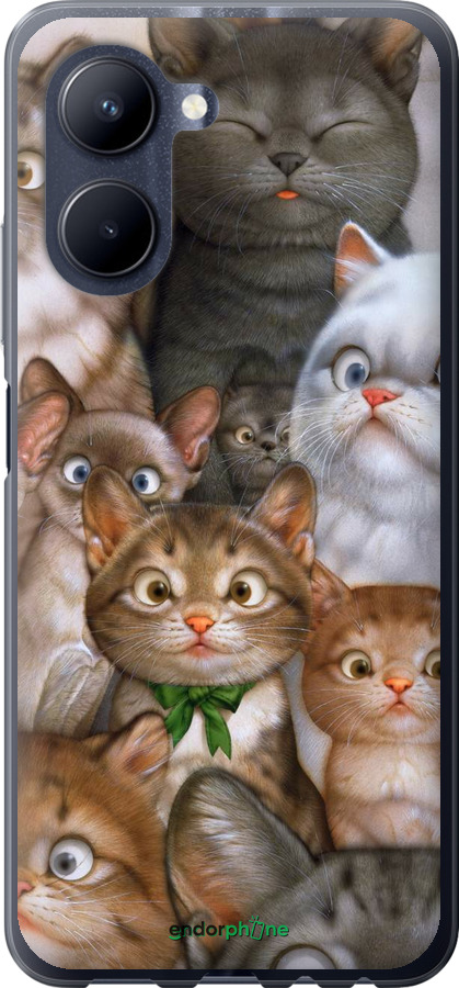 

Силіконовий чохол "Коти" для Realme C33