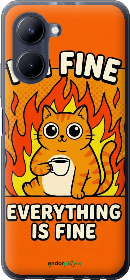 Силиконовый чехол Funny Cat для Realme C33 - 6786u-2870 изображение 