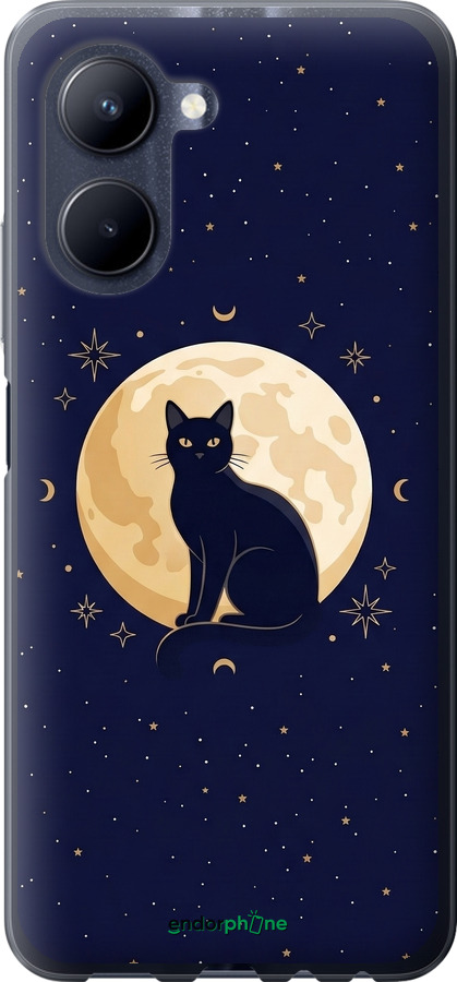 Силиконовый чехол Cute Cat Celestial/Witchy для Realme C33 - 6787u-2870 изображение 