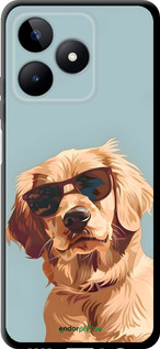 TPU чехол Пес в очках для Realme C51 - 6381b-3467 изображение 