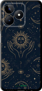 TPU чехол 'Celestial Harmony: Sun & Moon Gold Mystic Pattern' для Realme Note 50 изображение 3