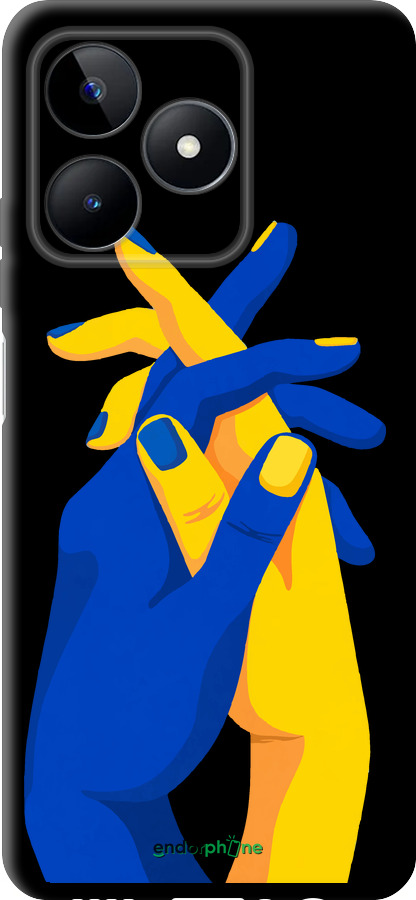 TPU чехол Stand With Ukraine для Realme C51 - 5255b-3467 изображение 