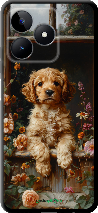 TPU чехол Щенок cocker spaniel для Realme Note 50 - 6136b-3752 изображение 
