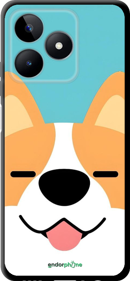 TPU чехол Корги для Realme C53 - 6280b-3128 изображение 